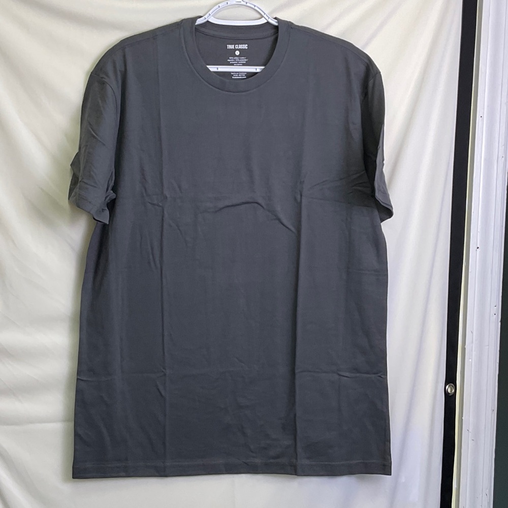 True Classic Charcoal Crew Neck T-Shirt